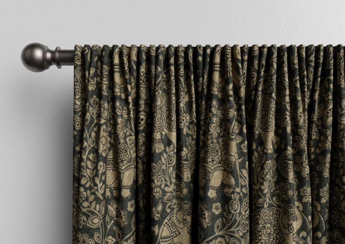 Indira, Charcoal - Made to Measure Curtains - Image 9